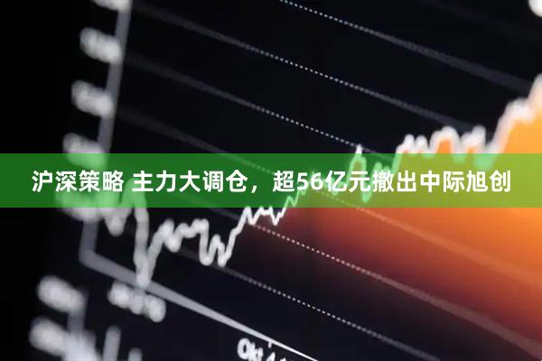 沪深策略 主力大调仓，超56亿元撤出中际旭创